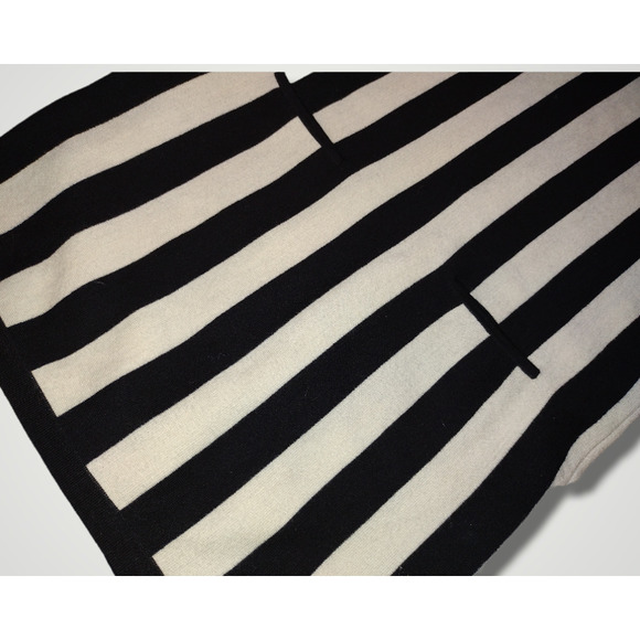 Banana Republic Black and White Striped Mini Dress - Picture 2 of 3